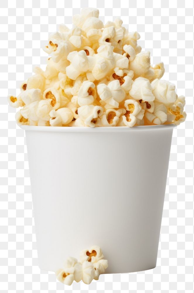 PNG Mockups popcorn box snack white food.