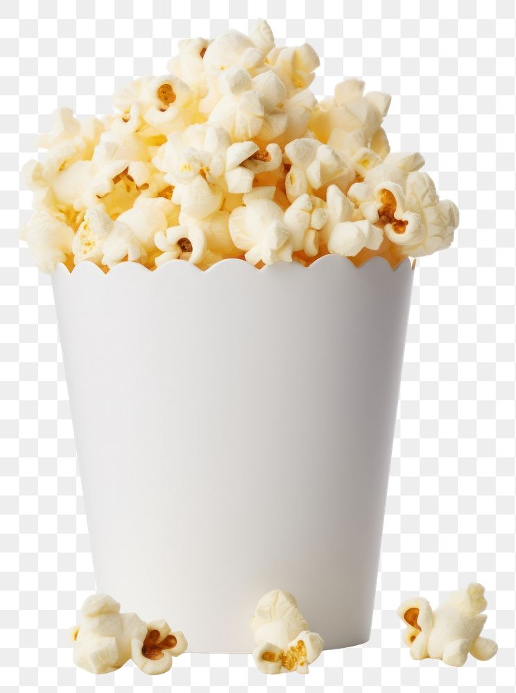 PNG Mockups popcorn box snack background isolated.