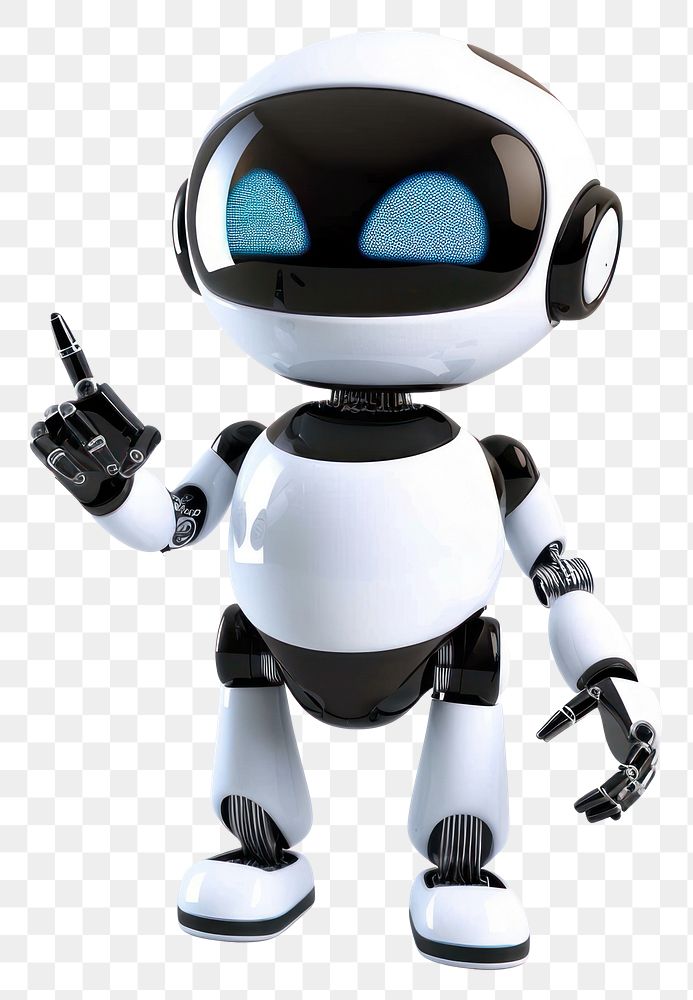 PNG Robot with a speech bubble illustration character cute.