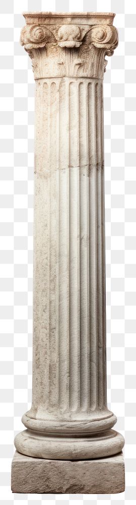 PNG Roman pillar architecture column white background.