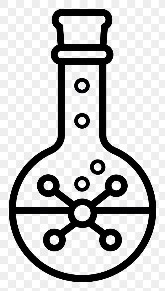 PNG Simple Chemistry illustration chemistry icon.