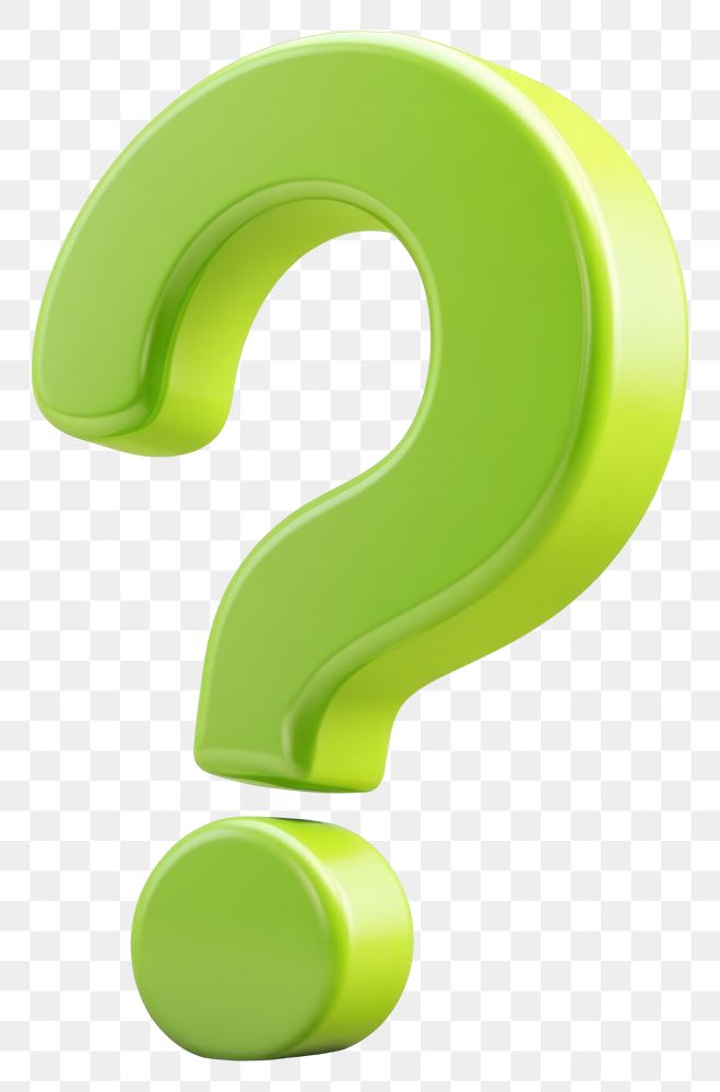 PNG Question mark green colors 3d question symbol question mark.