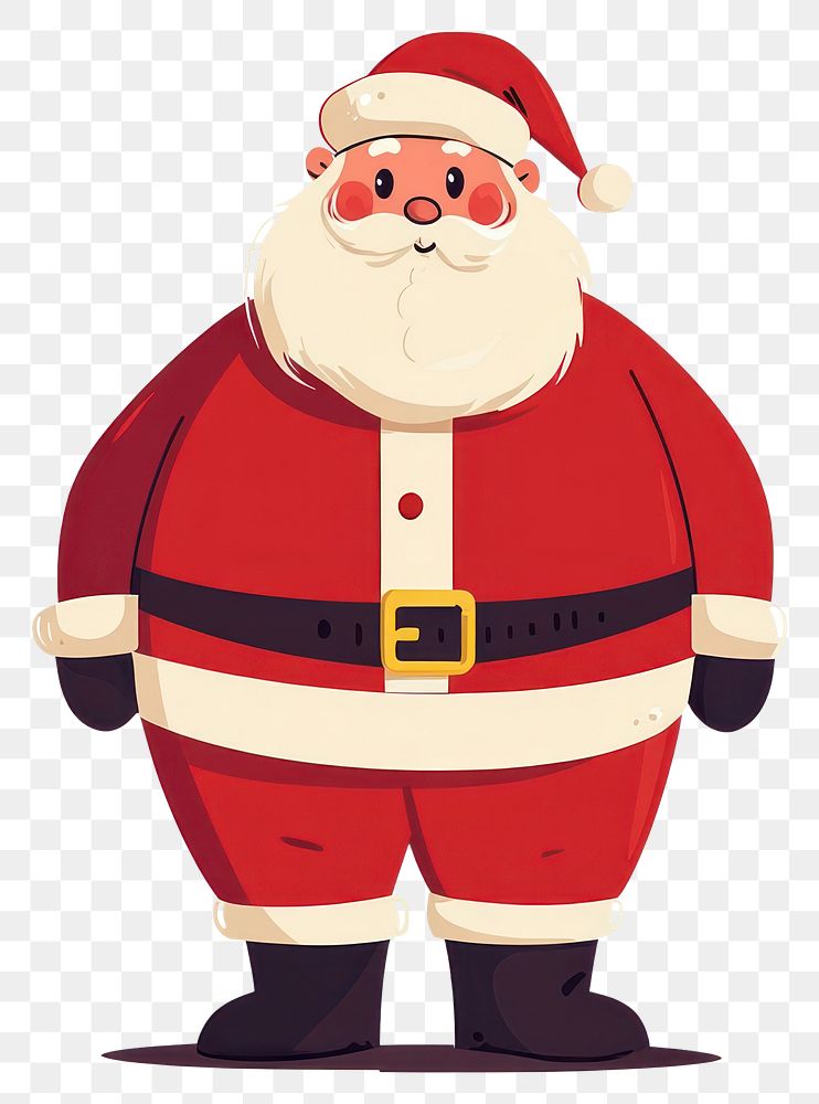 PNG Santa full body illustration santa christmas.