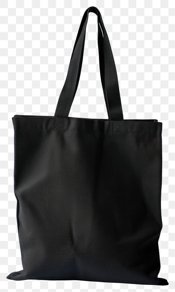 PNG Fabric black tote bag accessories accessory reusable.