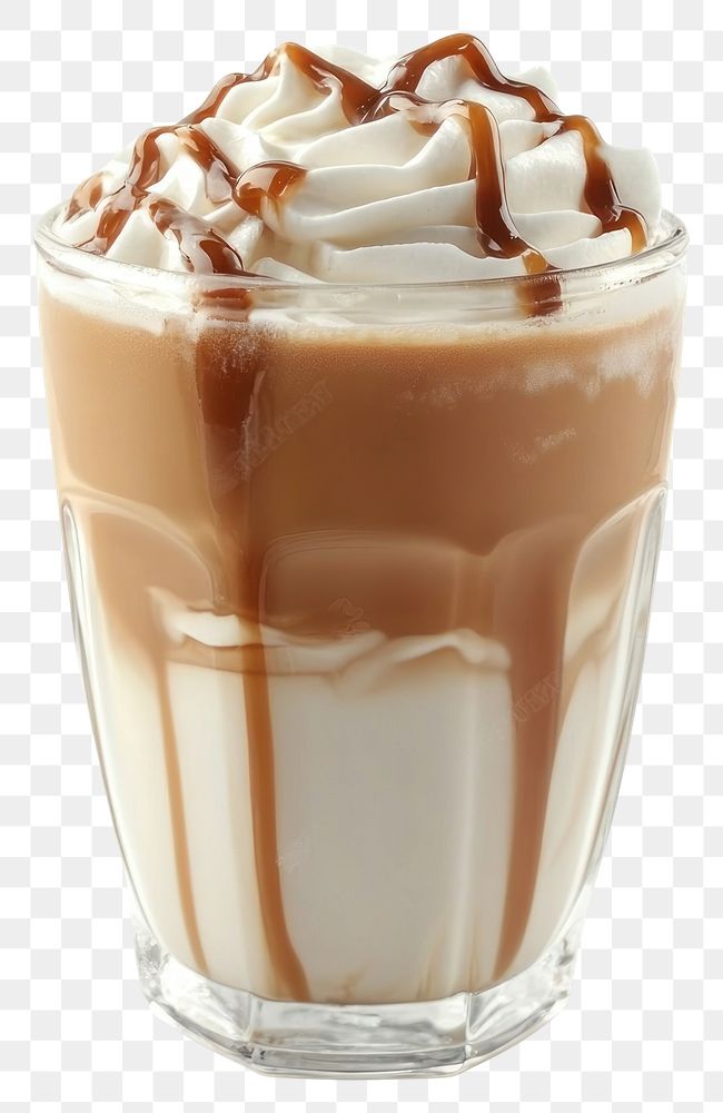 PNG Iced caramel macchiato beverage drink cream.