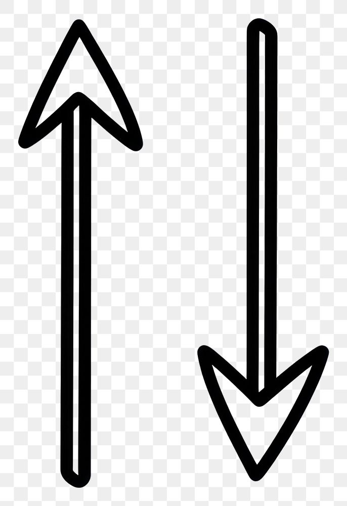 PNG Arrow symbol simple black.