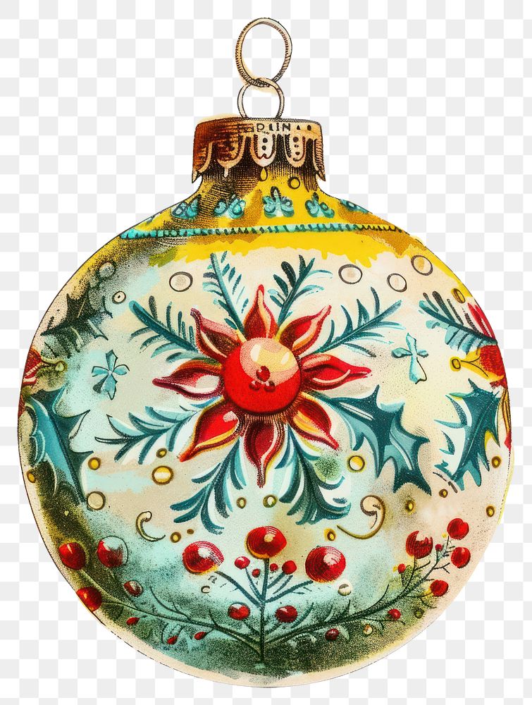 PNG Christmas bauble toy christmas ornament vintage.