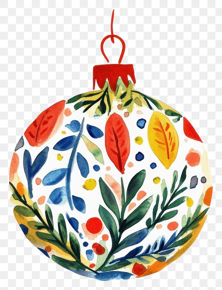 PNG Christmas ornament illustration christmas art.