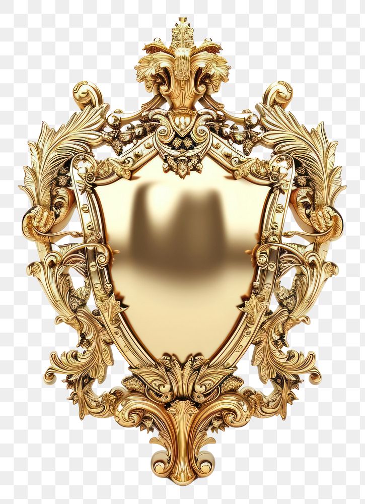 PNG Luxury Shield gold jewelry shiny.