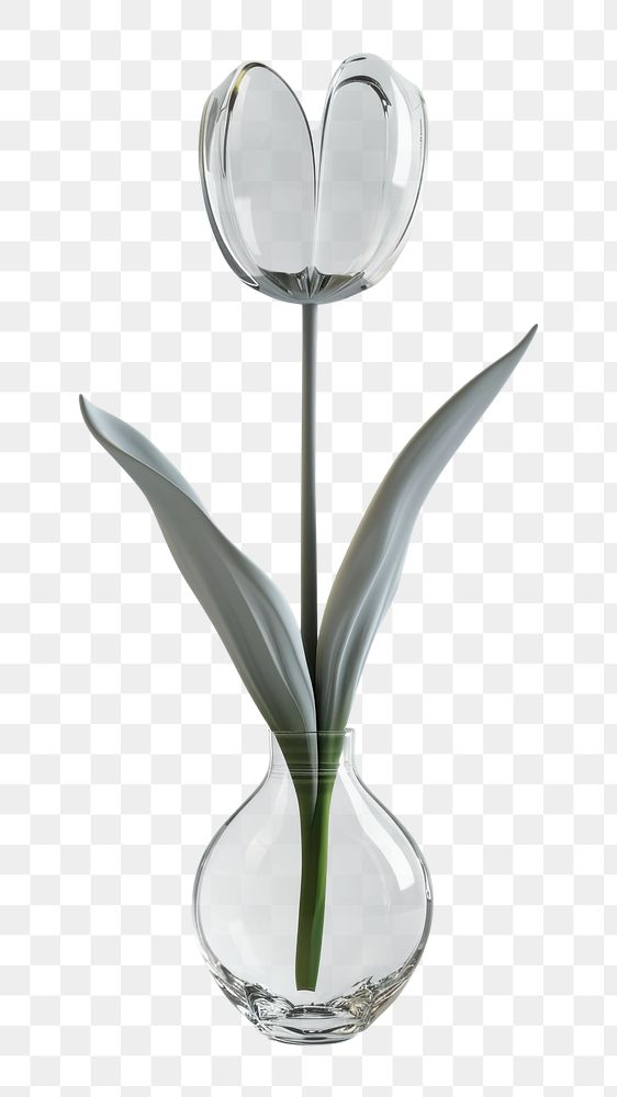 PNG Flower plant tulip vase.