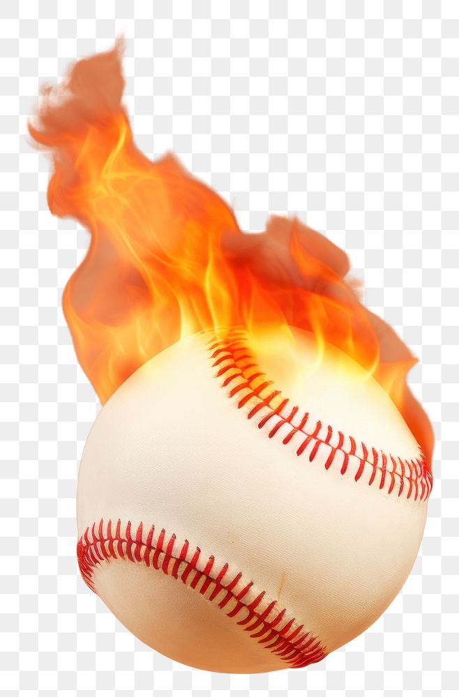 PNG Baseball sports fire softball.