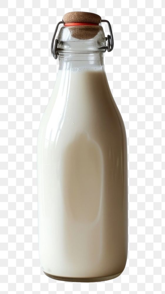 PNG  Bottle of milk dairy refreshment container.
