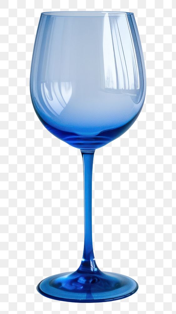 PNG  Empty wine glass drink blue refreshment.