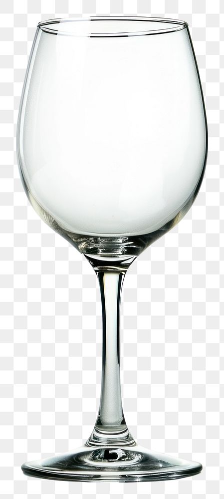 PNG  Empty wine glass drink white background refreshment.