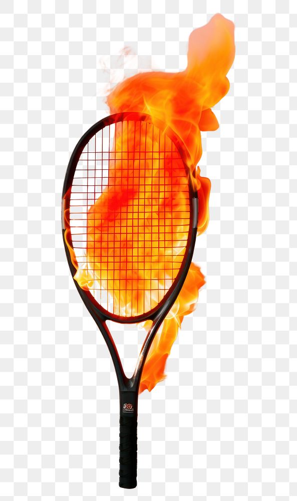 PNG Racket tennis sports glowing.