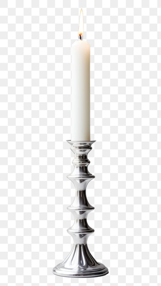 PNG Taper candle holder celebration candlestick lighting. AI generated Image by rawpixel.