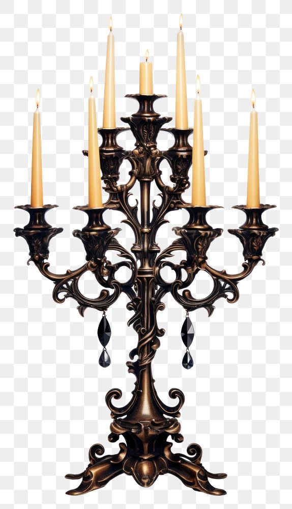 PNG Candelabra chandelier candle lamp. AI generated Image by rawpixel.
