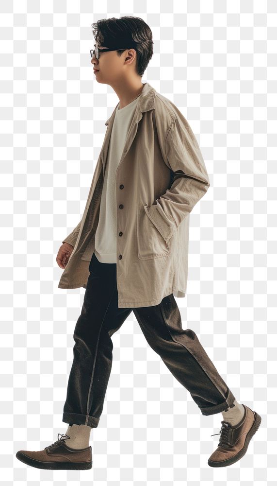 PNG Overcoat adult outerwear footwear.