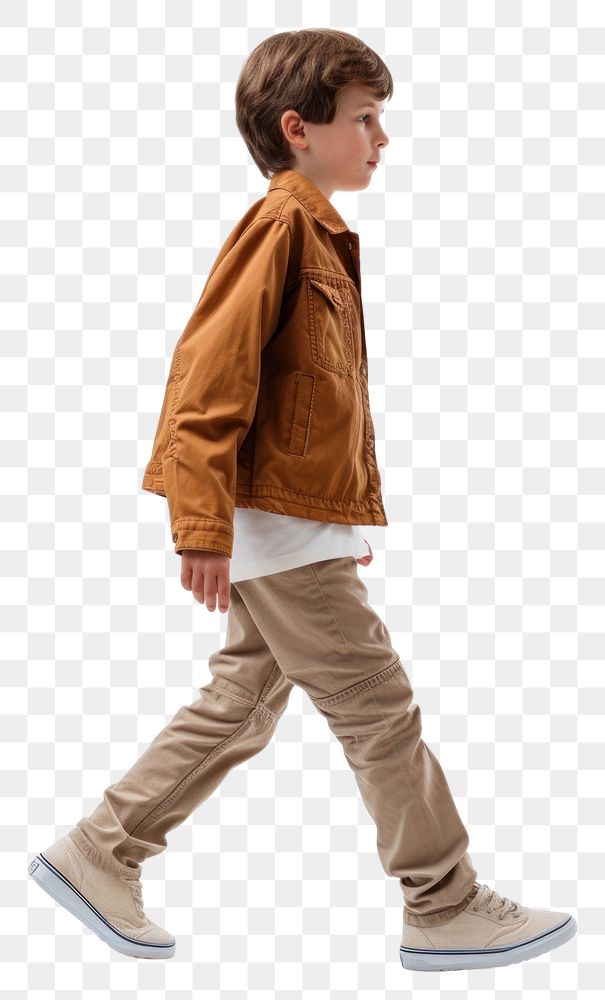 PNG Walking jacket khaki outerwear.