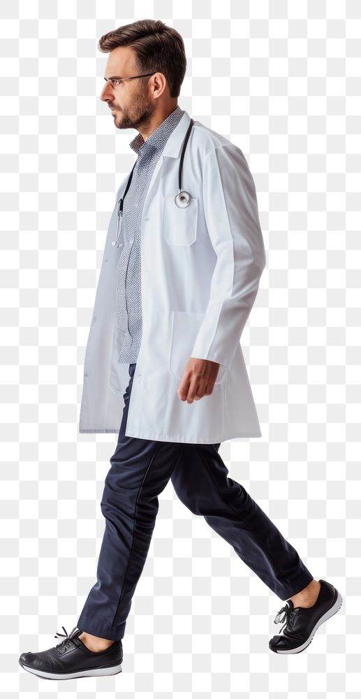 PNG Adult stethoscope outerwear physician.