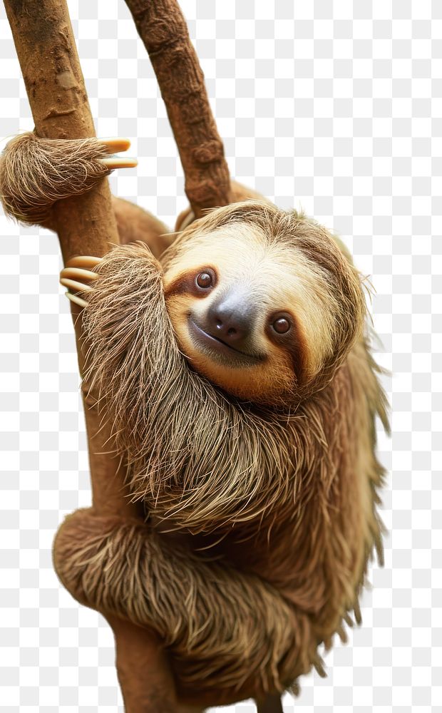 PNG Wildlife mammal animal sloth.