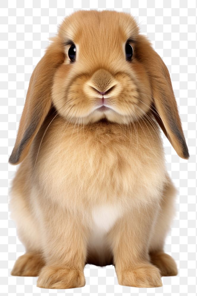 PNG Holland lop rabbit sitting mammal animal rodent