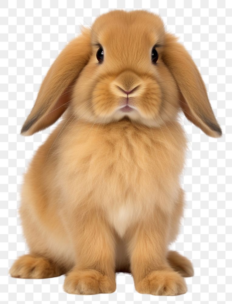 PNG Holland lop rabbit sitting mammal animal pet. AI generated Image by rawpixel.