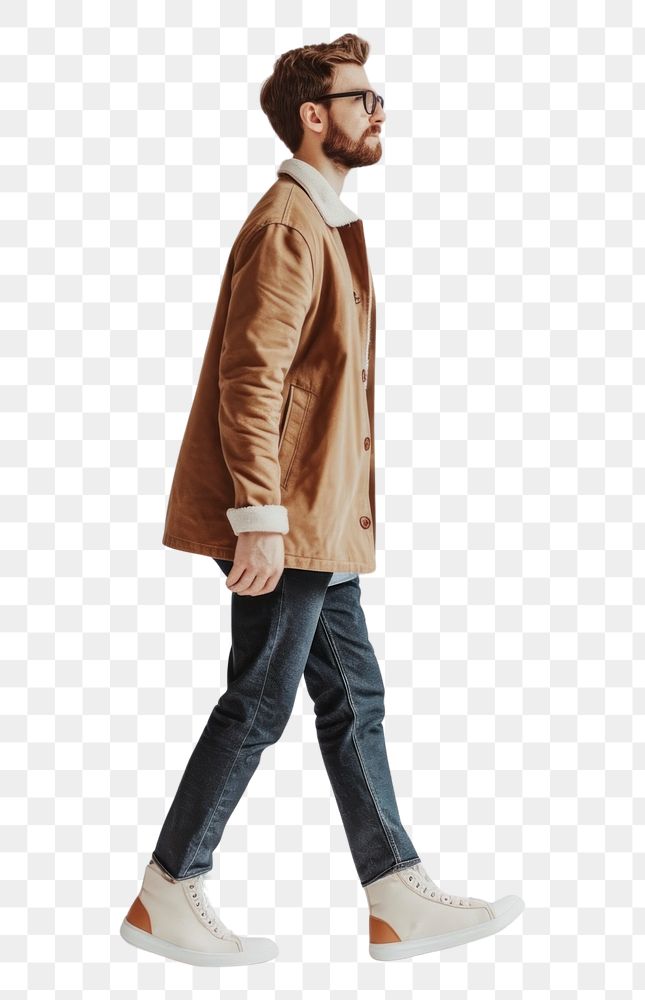 PNG Overcoat jacket sleeve adult.