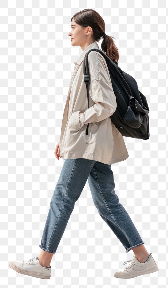 PNG Walking bag outerwear footwear.