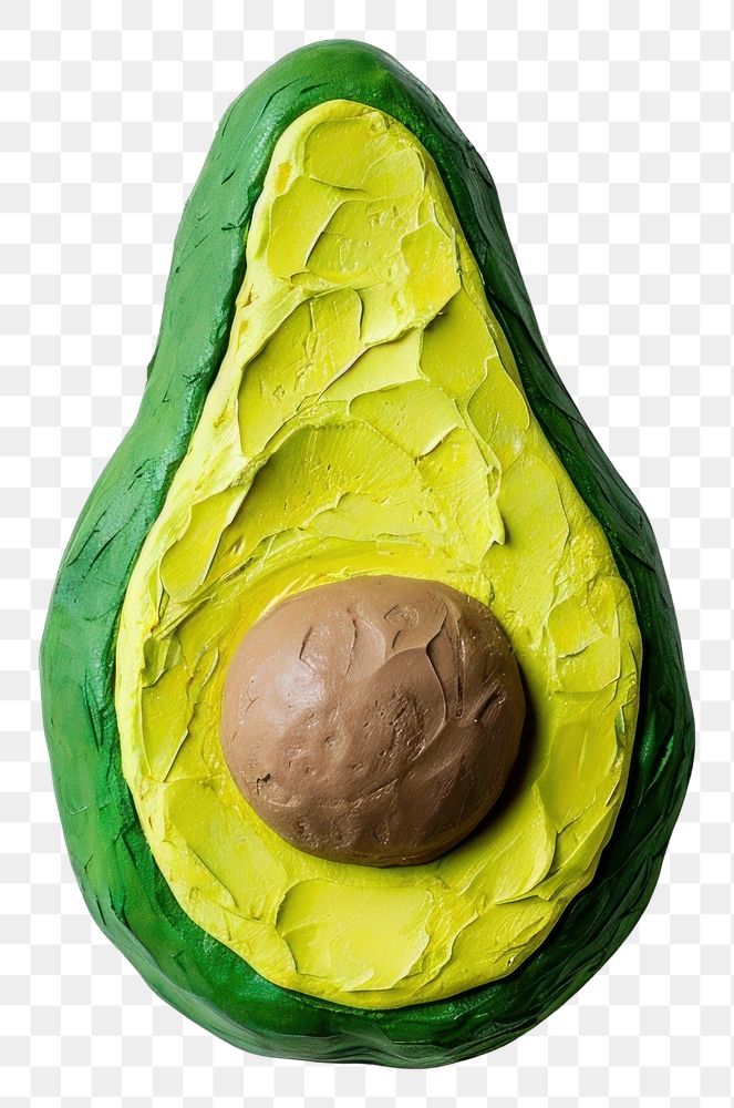 PNG  Plasticine of avocado plant food vegetable.