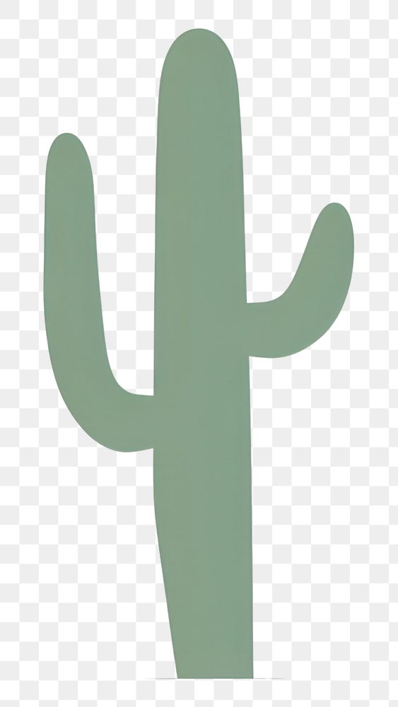 PNG  Cactus symbol plant white background. AI generated Image by rawpixel.