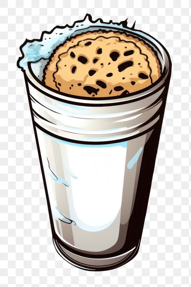 PNG  Cookies and cream milk splash border coffee drink cup. AI generated Image by rawpixel.