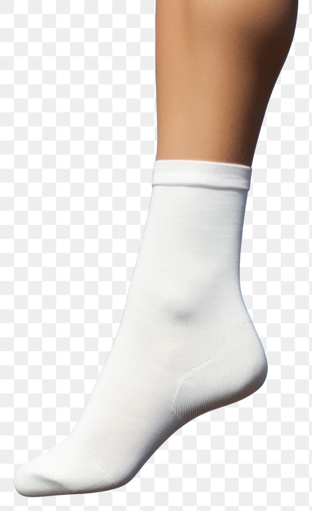 PNG  Sock mockup white sky footwear.