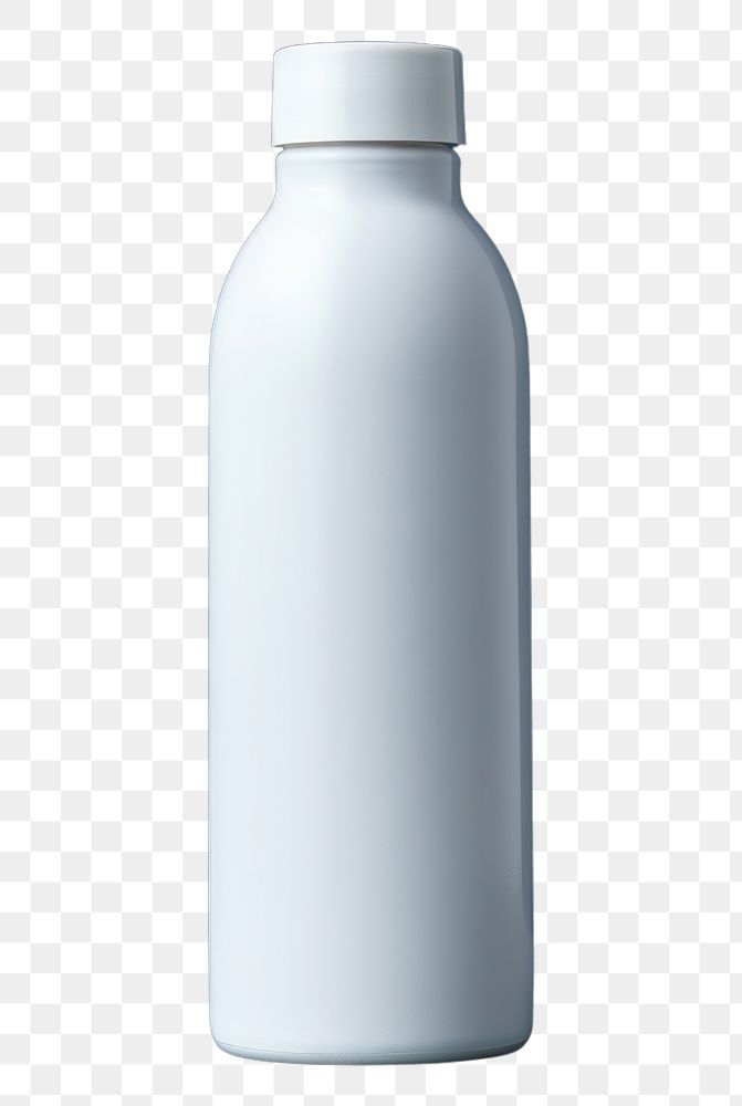PNG White blank bottle mockup porcelain cylinder blue.