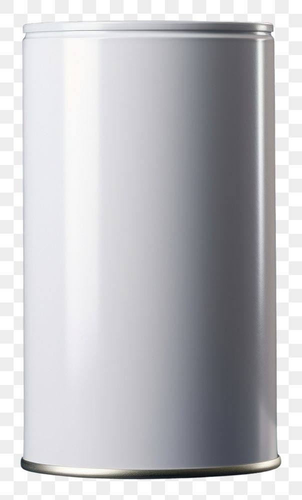 PNG White blank can mockup cylinder blue technology.