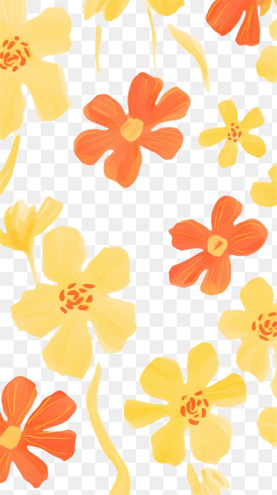 PNG  Flower pattern backgrounds wallpaper. AI generated Image by rawpixel.