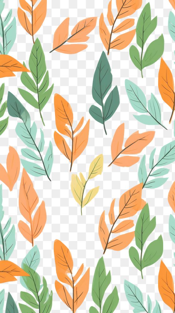 PNG  Leaves pattern backgrounds wallpaper plant. AI generated Image by rawpixel.