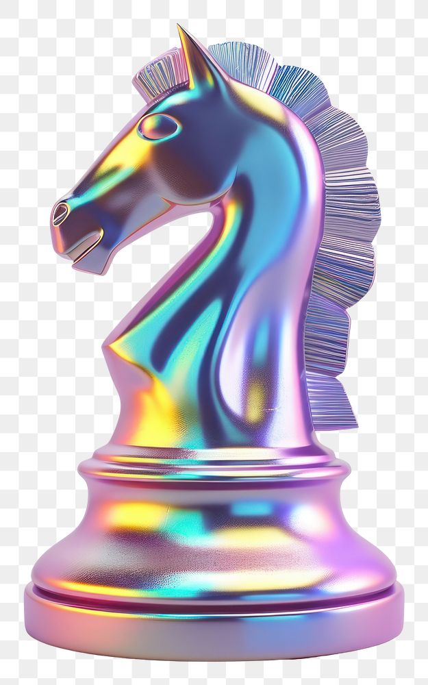 PNG  Knight chess icon iridescent animal mammal horse.