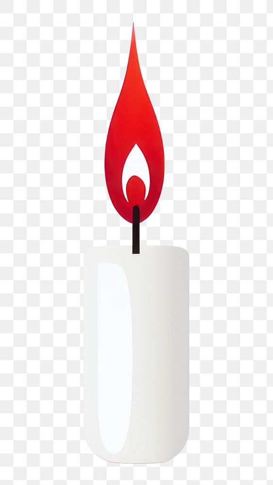 PNG  Candle white background lighting dynamite. AI generated Image by rawpixel.