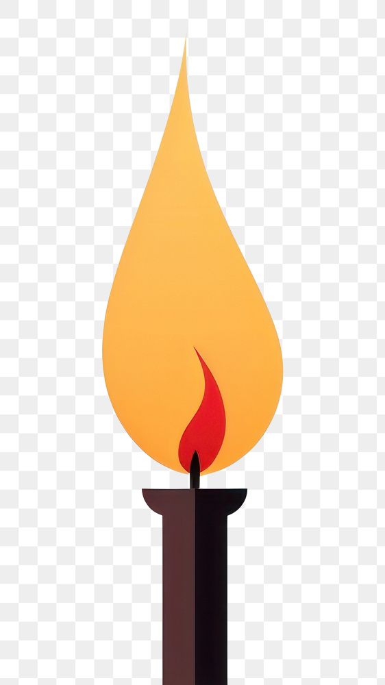 PNG  Candle fire white background illuminated. AI generated Image by rawpixel.