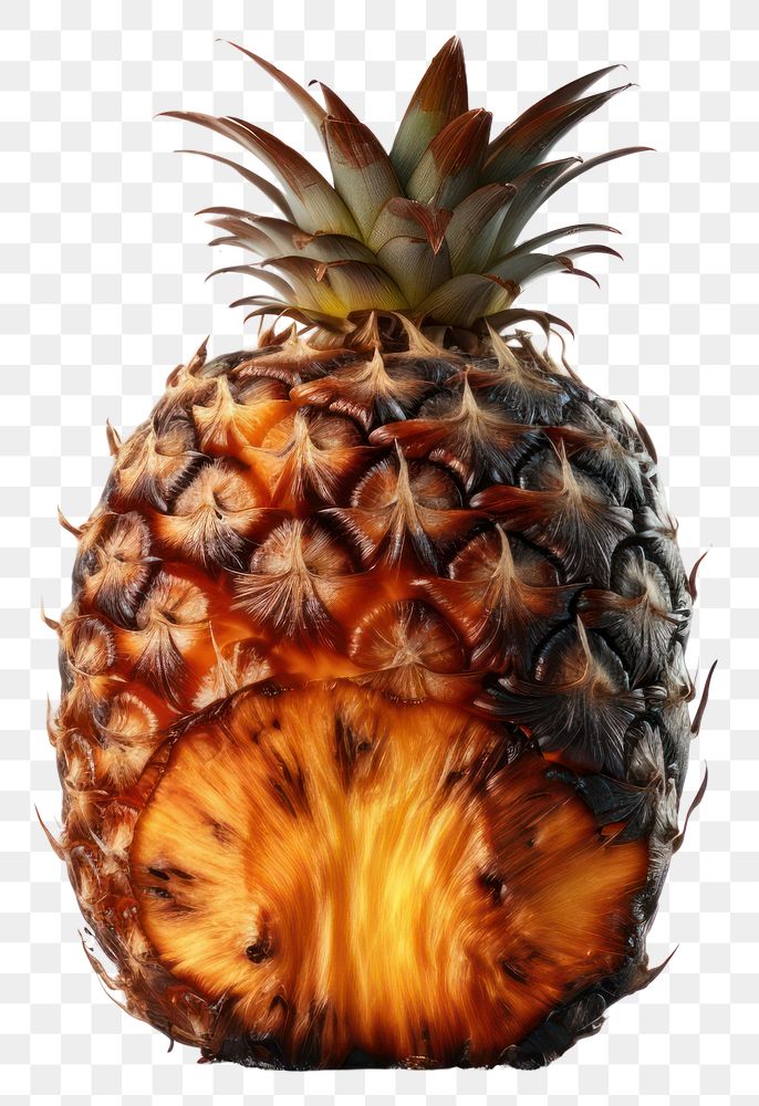 PNG  Pineapple with burnt fruit plant food.