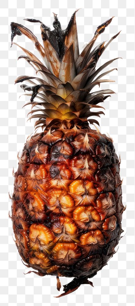 PNG  Pineapple with burnt fruit plant food.