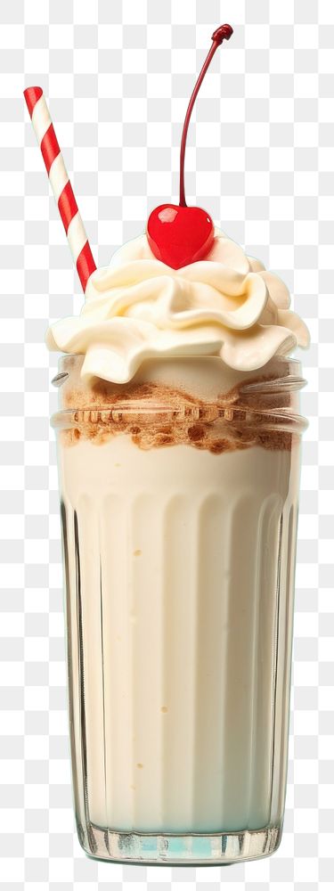 PNG  Retro photography of a milkshake dessert cream drink.
