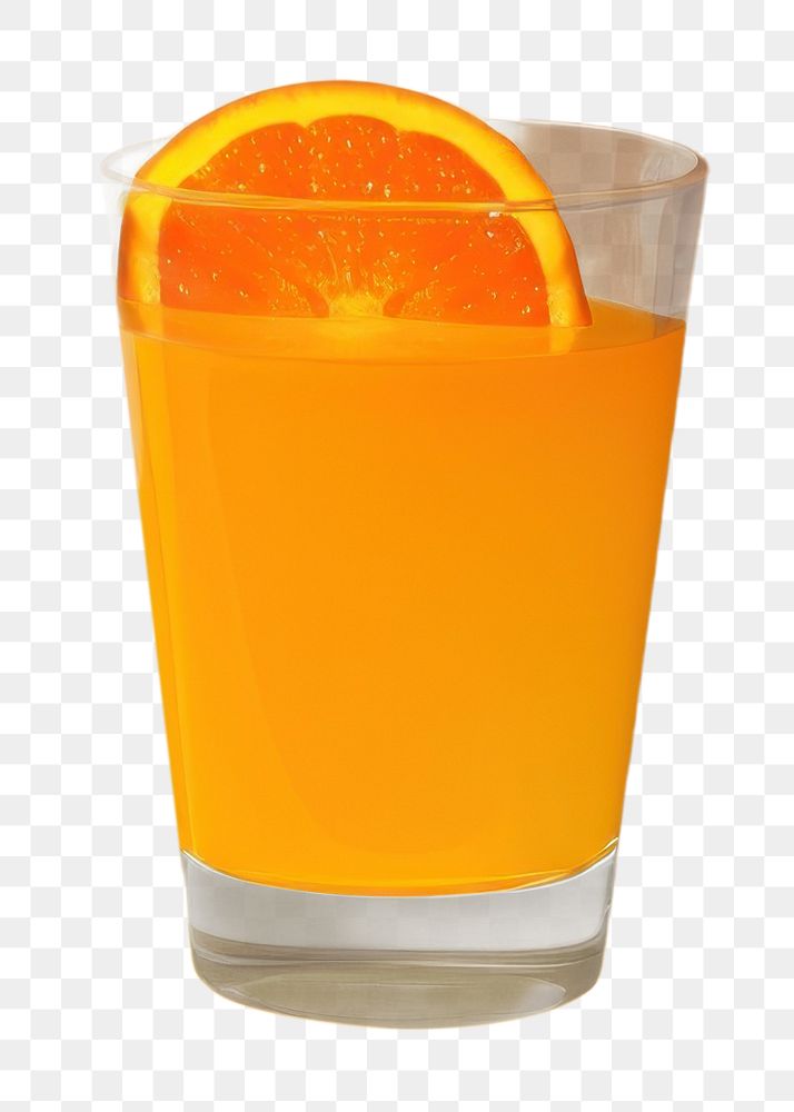 PNG Orange juice and orange drink glass refreshment. AI generated Image by rawpixel.