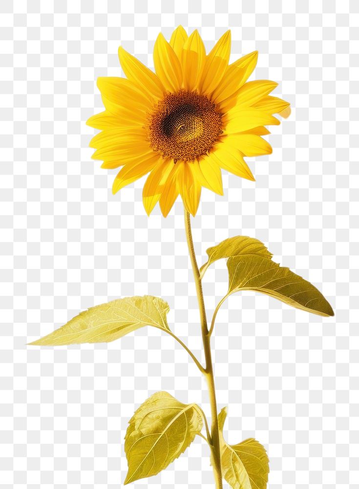 PNG Sunflower shadow petal plant. AI generated Image by rawpixel.