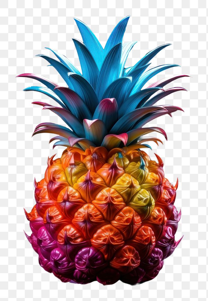 PNG Pineapple fruit plant food. AI generated Image by rawpixel.