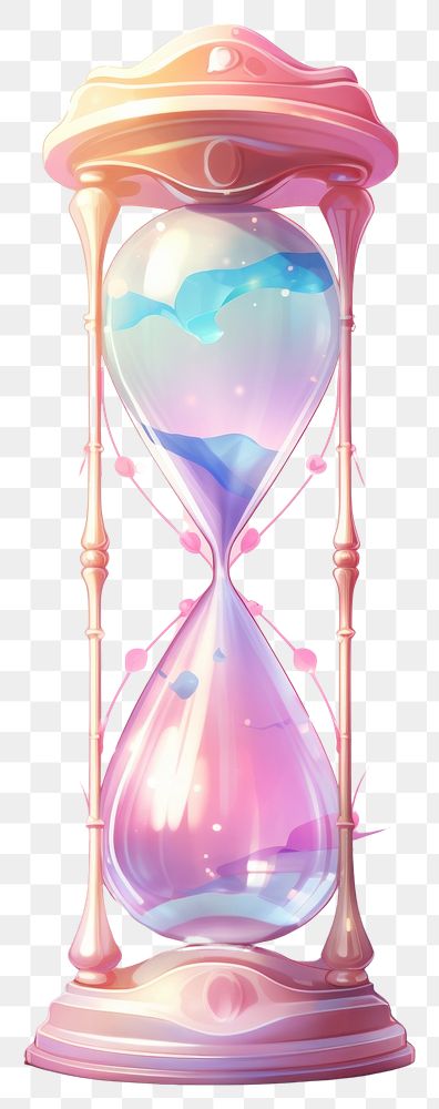 PNG  Hourglass deadline purple clock.