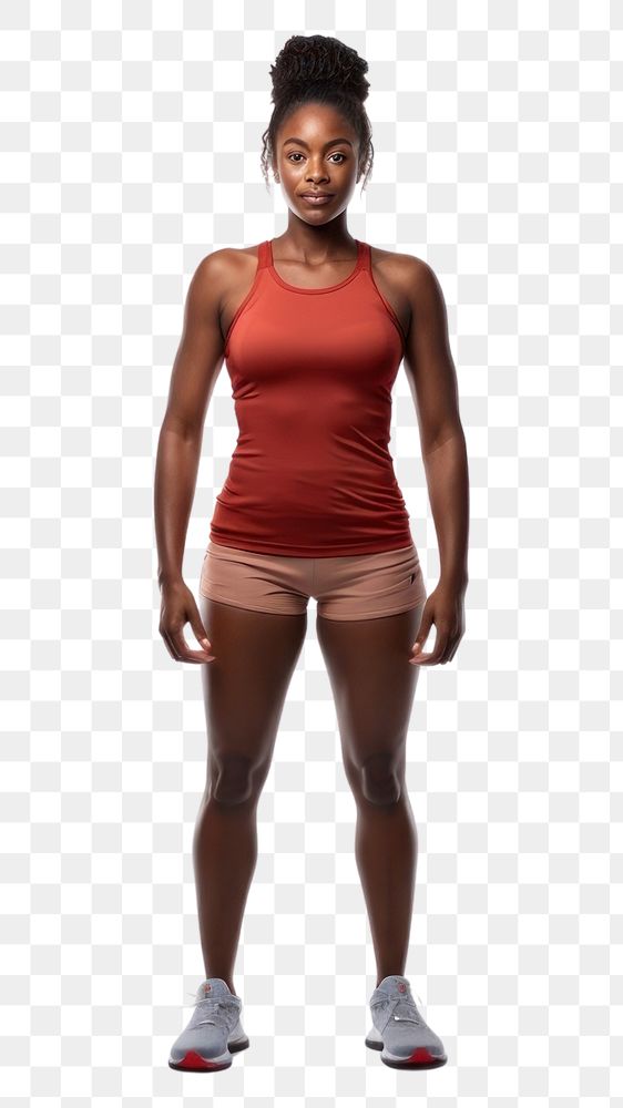 PNG African american woman standing sports adult. AI generated Image by rawpixel.