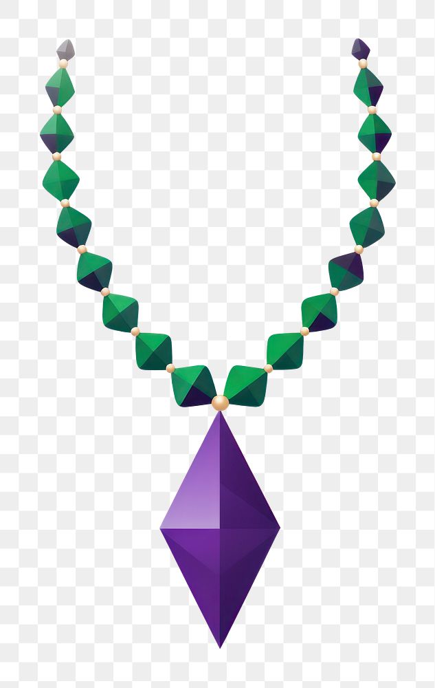 PNG  Mardi gras necklace gemstone jewelry shape.