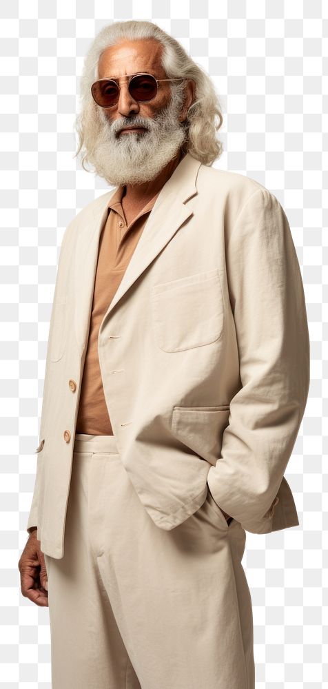 PNG Cream casual suit mockup portrait fashion blazer.